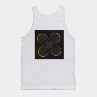 Golden geometrical abstract pattern filling the frame. Tank Top